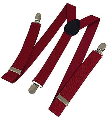 Days Off Suspender for Men Fully Adjustable Elastic Trouser Braces Y shape with Strong Metal Clips One Size Fits All