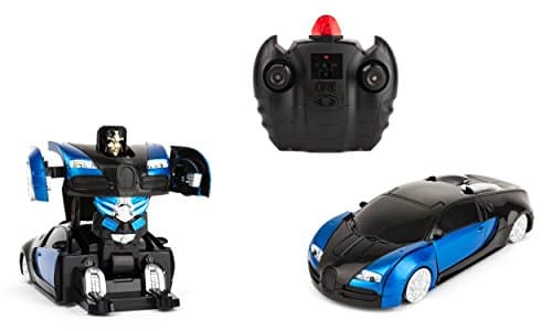Transformable Robot Wall-Climbing Fast Electric RC Toys Autobots Blue Cars + Remote Control - The For Kids! Drives On The Wall, Ceiling and Floor