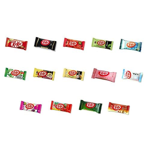 SHIBUYA SNACK Assorted Japanese Kit Kat 14 pcs selection, Including Green Tea/Maccha, Strawberry Cheesecake, Wasabi