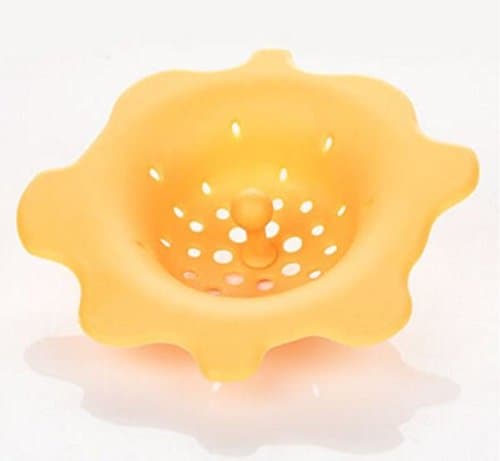 drain stoppers for tubs New Silicone Kitchen Sink Strainer Filter 1PC Round Kitchen Sink Drain Cover Stopper kitchen sink accessories (Orange)