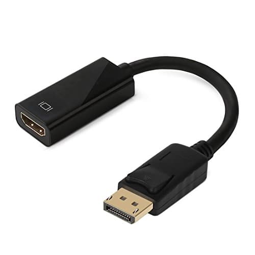 EasyLink DP to HDMI / DisplayPort to HDMI Cable Adapter for Mac/ DELL/ Lenovo/ Desktops/ Laptops/ HDTV, DP to HDMI (Male to Female) Cable Converter Full HD 1080p