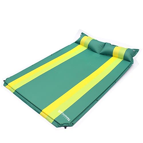 Moisture-proof mattress camping tent/ thickened widened automatic inflatable cushions/ multiplayer stitching pad-B