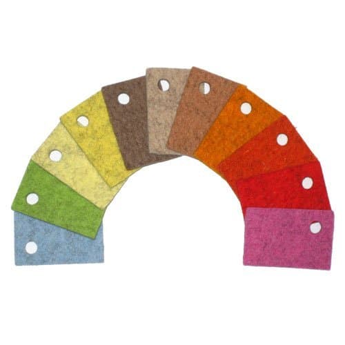 Sample Bag of 3mm Thick Earth Tone Designer Felt