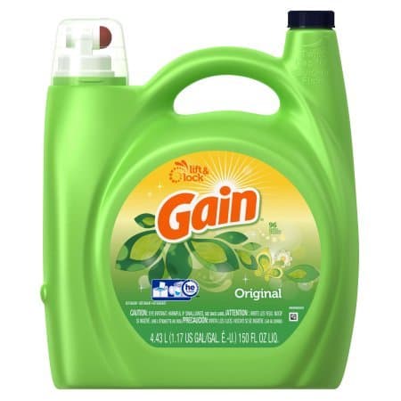Gain Liquid Laundry Detergent, Original Scent, 96 loads, 150 fl oz, 3 Pack