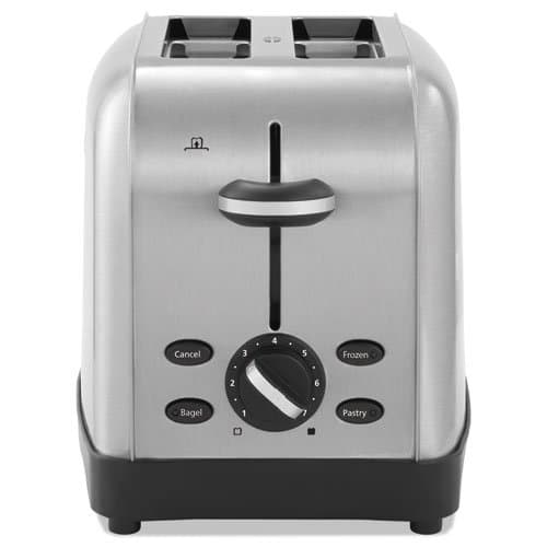 Oster RWF2S Extra Wide Slot Toaster, 2-Slice, 8 x 12 7/8 x 8 1/2, Stainless Steel