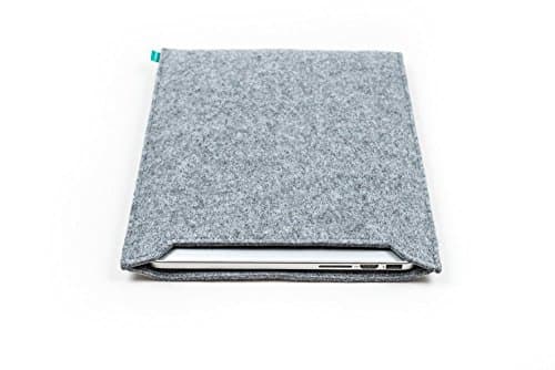 Handmade gray felt MacBook sleeve, MacBook Pro 13, MacBook Air, MacBook Pro 15, Microsoft Surface Book, Microsoft Surface Pro