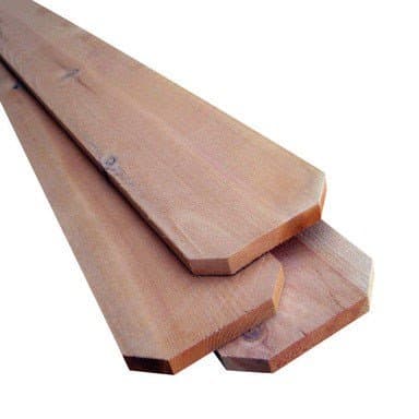 Thunderbird Forest Dog Eared Fence Board 1 " X 6 " X 6 ' Redwood