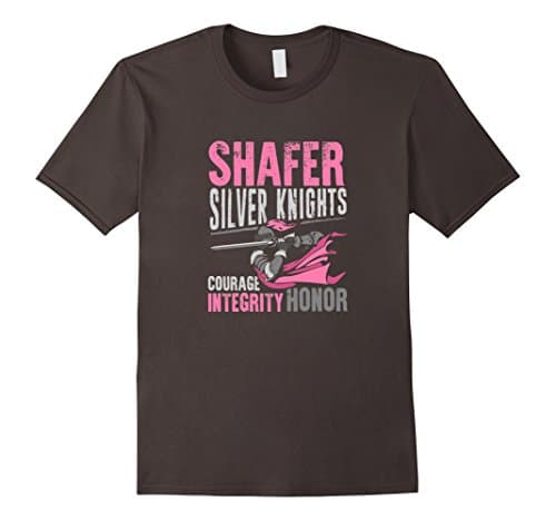 Men's Shafer Silver Knight Courage Integrity Honor TShirt Small Asphalt