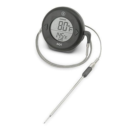 ThermoWorks DOT Professional Probe Style Alarm Thermometer with Pro-Series High Temp probe (Black) by ThermoWorks