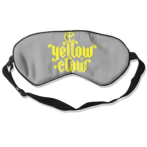 Yellow Claw Logo Yellow Sleeping Eye Cover Screen-Print
