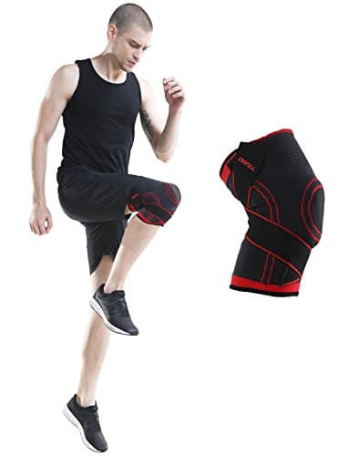 Compression Knee Support Sleeve for Running, Jogging, Sports, Joint Pain Relief, Arthritis and Injury Recovery By Crofull