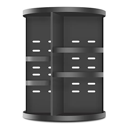 Startostar 360 Rotating Makeup Organizer DIY Detachable Spinning Cosmetic Storage Display Case Large Capacity Makeup Caddy Shelf Great for Countertop