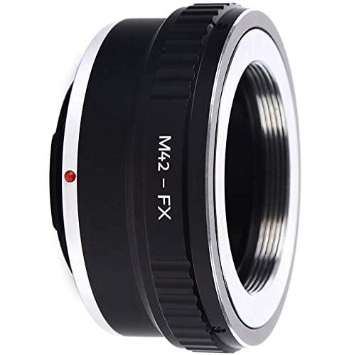 Adapter to Convert M42-Mount Lens to FX Mount X-Pro1, X-Pro2, X-E1, X-E2, X-E2S, X-M1, X-A1, X-A2, X-A3, X-A10, X-T1, X-T2, X-T10, X-T20 Mirrorless Digital Camera