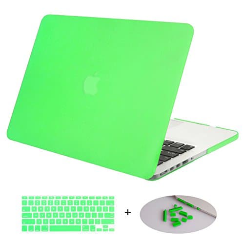 DWON MacBook Case Pro 13 Inch with Retina with Keyboard Cover and Dust Plug for Apple MacBook Pro 13 Inch Sleeve Model (A1502/A1425, Version 2015/2014/2013/end 2012) - Mint Green