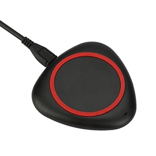 Mchoice Wireless Charger Qi Wireless Power Charger Charging Pad for iPhone 8/8 Plus/X (Red)