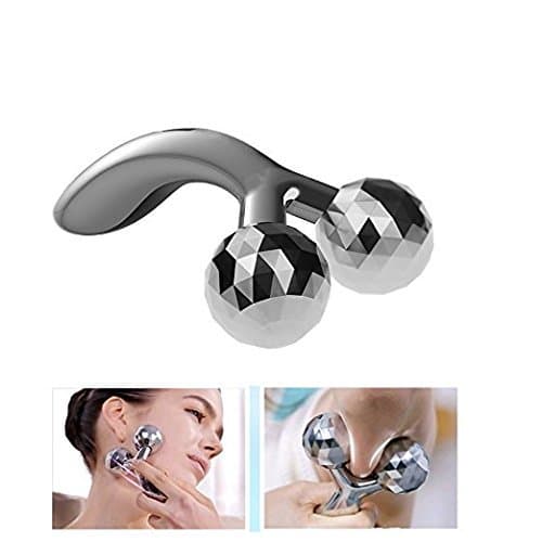 Face Roller 3D V Face Massager Ball, Firming Tools Anti-Aging Uplifting ETTG Y Shape Face Ball Platinum (V1)