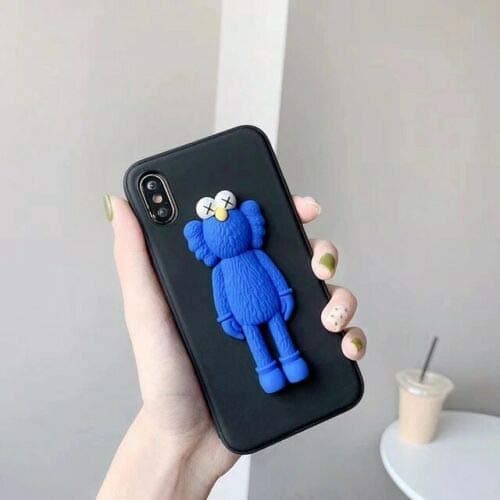 anke Air Jordan 23 X Kaws Bear Cover Case iPhone 6 7 8+ X XS Max Samsung S8 S9 S10