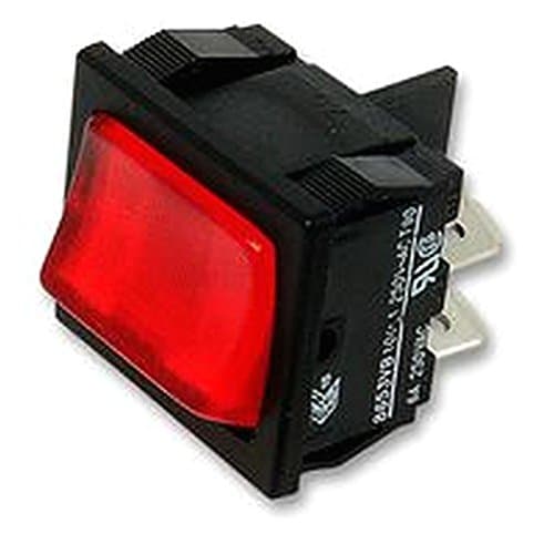 ROCKER SWITCH DPST ILLUM RED Switches Rocker