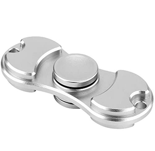 Tri Fidget Spinner Toy EDC Sensory Hand Spinner Fidget Toy for Autism and ADHD Kids/Adult stress reducer Fidget Cube JAJA TECH (Silver)