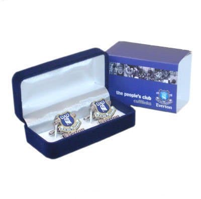 Official EVERTON FC crest shape cufflinks