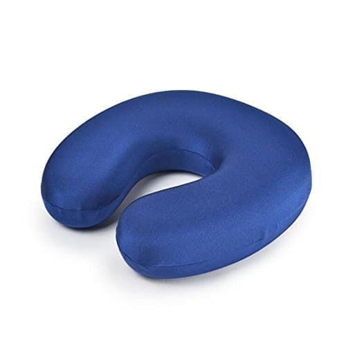 Comfort Inflatable Travel Message Neck Pillow (Black)