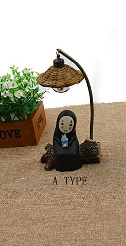 DH APPLE Cute No Face Man figurines home decor with LED Lamp Light Best Gift (Type A)