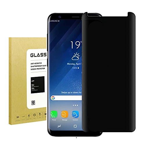 Lostep cqw534768 For Galaxy S8 Plus Screen Protector Privacy Anti-Spy , [Anti-Spy] [Bubble-Free] [Anti-Fingerprint] 9H Hardness Privacy Anti-Peep Tempered Glass Screen Protector Shield For Galaxy S8 Plus