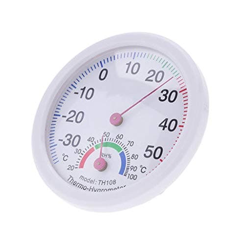 Saisibot Indoor Outdoor Temperature Meter Hygrometer Clock-shaped