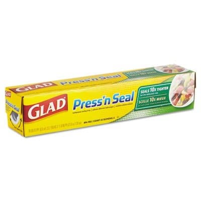 Glad 70441 Press'n Seal Plastic Wrap 70 Square Foot 12 Rolls per Carton