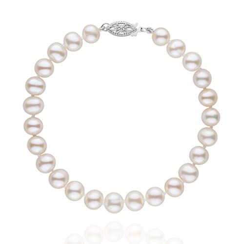 6.5-7.0 mm White Freshwater AA+ Cultured Pearl Bracelet