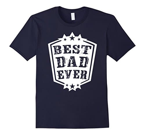 Mens Best Dad Ever Medallion Badge 2XL Navy