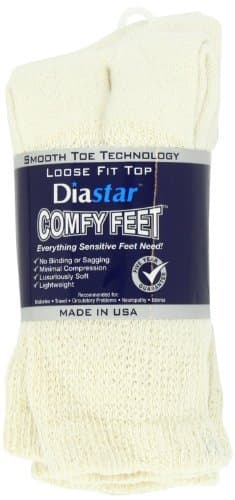 Diastar Comfy Feet Diabetic Socks, Tan, 9-11, 3 pack - Buy Packs and Save (Pack of 3)