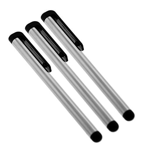 Premium Stylus for Huawei MediaPad M5 with Custom Capacitive Pen 3 Pack! (Silver)