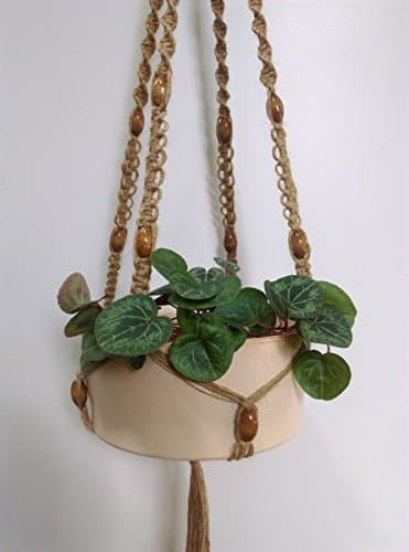 KMNatural Macrame Plant Hanger 41" Jute M14P07