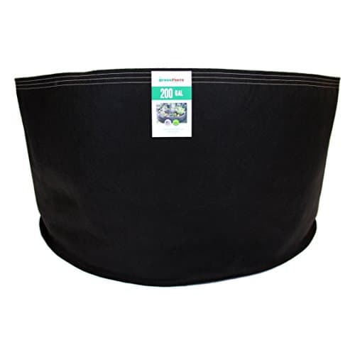 (20 Pack) 200 Gallon Black Grassroots Fabric Pot - Grow Pot and Aeration Container