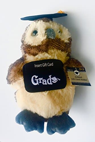 Wise Owl Plush Graduation Gift Card Holder For Any Level or Year 11 Inches Tall