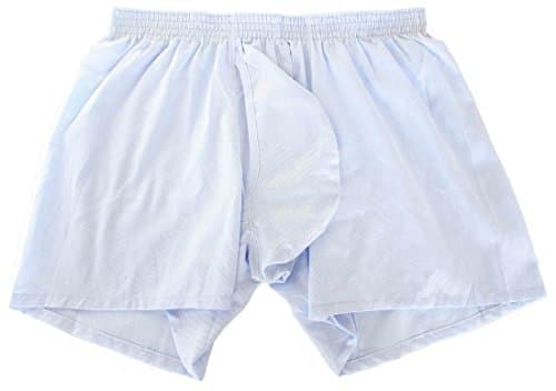 MSPEC Men's 3D-Crotch Breathable 50s Pique Chambray Boxers