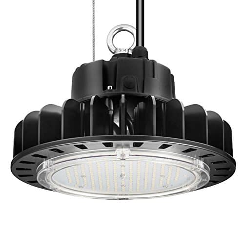 Roll over image to zoom in ETL Certified LED High Bay UFO Light, Replacement for 400W HID/Hps, 5000K Daylight White, LED Warehouse Lighting with 45 inch Cord (100 Watts 1 Pack)