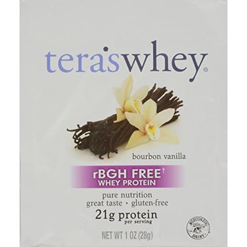 2Pack! Teras Whey Protein Powder - Organic - Whey - Bourbon Vanilla - 1 oz - Case of 12