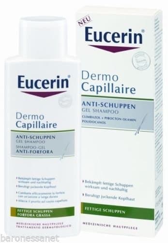 Eucerin Dermocapillaire Greasy Dandruffseborrhoeic Dermatitis Gel-shampoo 250ml