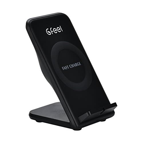 Wireless Charger for Galaxy S7, Portable Fast Charging Stand for iPhone 8 X, S8, S6 Edge Plus, Note 5,Note 4