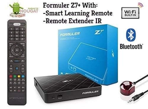 Formuler z7+ Nougat 7 Single Band BUILTIN WiFi & Bluetooth with Smart Learning Remote + Free Phone Charger 3 in 1