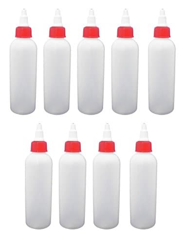 9 - Natural 4-oz Bullet Bottle With Red/White Twist Open Caps