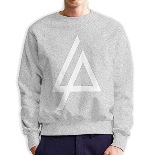 LP Lin-kin Park Men's Sweatshirts Pullover Long Sleeve for Boy Men Unique Funny Crew Neck 3D Printed Hoodies Tops Black