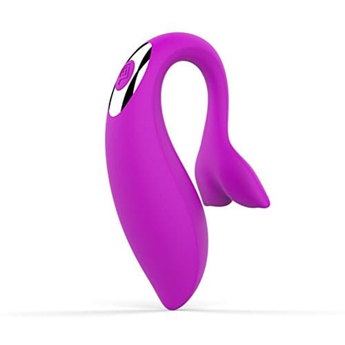 Female 10 Speed Vibration Modes Massager Wireless Remote Control G Spot C Spot Double Stimulation Vibrator USB Charge Waterproof Rabbit Vibrating Egg for Women (purple)