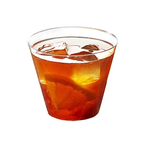 Toasted Drinkware Premium Hard Plastic Clear 9 oz Old Fashioned Tumblers, 200 Count