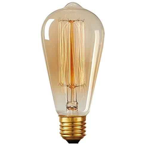 ST64 -1 Pack Vintage Edison Bulbs-Squirrel Cage Filament-60 Watt Antique Edison Bulbs- Dimmable