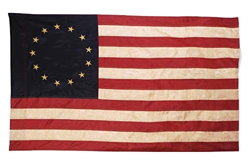 Primitive American 13 Star Betsy Ross Flag 3 ft x 5 ft Nylon Antique Look Flag