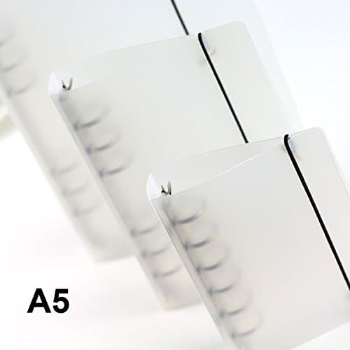 DadaCrafts(TM) A5 Mini Clear Plastic Durable 1-Inch Round 6-Rings Binder Protector Cover for DIY Scrapbooking