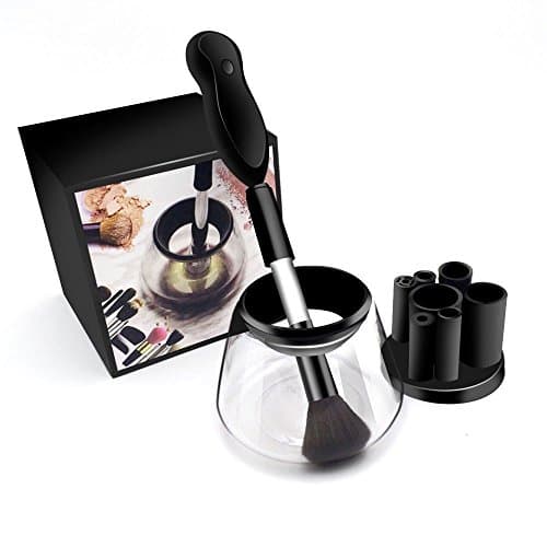 Makeup Brush Cleaner Electric Automatic Professional Device and Dryer Electronic Cleaning Brush Machine Portable Cosmetic Brush Washing Tools Cleans Dries Dry All Makeup Brushes Kits Deep Drier Clean
